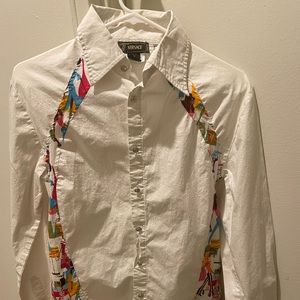 Versace button down shirt